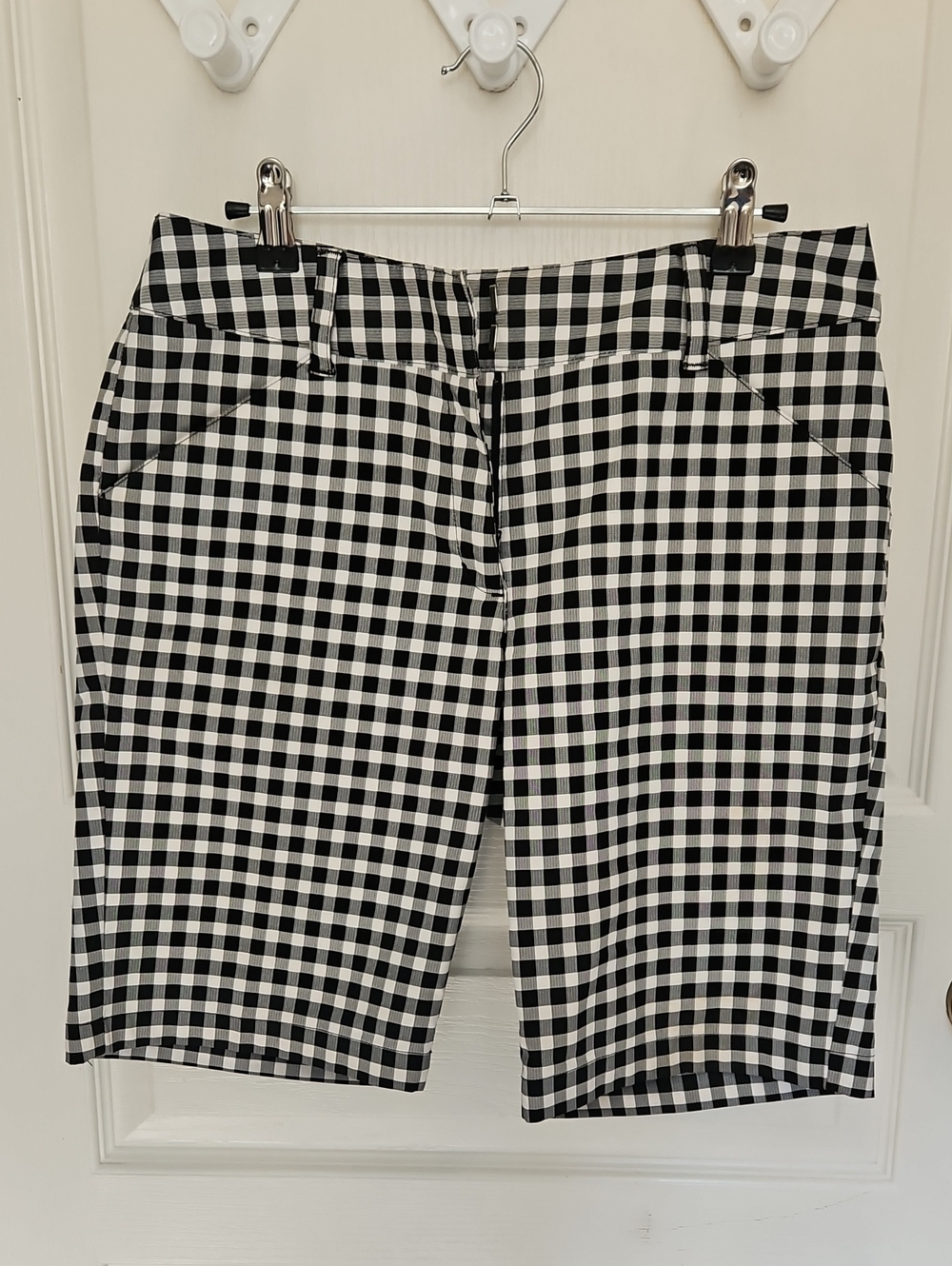 Callaway Black & White Gingham Women's Opt-dri Golf Shorts